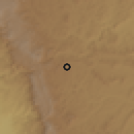 Shaded relief of the 60 km around Kayanza, drawn from the GMTED2010 grid