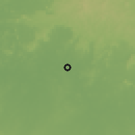 Shaded relief of the 60 km around Lumphat, drawn from the GMTED2010 grid