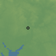 Shaded relief of the 60 km around Abo, drawn from the GMTED2010 grid