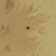 Shaded relief of the 60 km around Foumban, drawn from the GMTED2010 grid