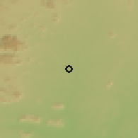 Shaded relief of the 60 km around Guider, drawn from the GMTED2010 grid