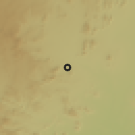 Shaded relief of the 60 km around Hina, drawn from the GMTED2010 grid