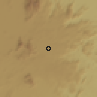 Shaded relief of the 60 km around Koutaba, drawn from the GMTED2010 grid
