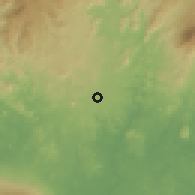 Shaded relief of the 60 km around Kumba, drawn from the GMTED2010 grid