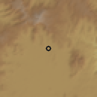 Shaded relief of the 60 km around Babessi, drawn from the GMTED2010 grid