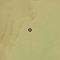 Shaded relief of the 60 km around Bafia, drawn from the GMTED2010 grid