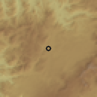 Shaded relief of the 60 km around Mbengwi, drawn from the GMTED2010 grid