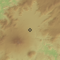 Shaded relief of the 60 km around Melong, drawn from the GMTED2010 grid