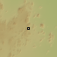 Shaded relief of the 60 km around Méri, drawn from the GMTED2010 grid