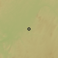 Shaded relief of the 60 km around Monatélé, drawn from the GMTED2010 grid