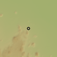 Shaded relief of the 60 km around Mora, drawn from the GMTED2010 grid