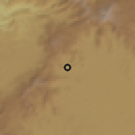 Shaded relief of the 60 km around Ndop, drawn from the GMTED2010 grid