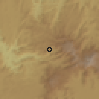 Shaded relief of the 60 km around Njinikom, drawn from the GMTED2010 grid