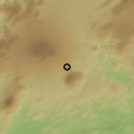Shaded relief of the 60 km around Nkongsamba, drawn from the GMTED2010 grid