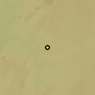 Shaded relief of the 60 km around Ntui, drawn from the GMTED2010 grid