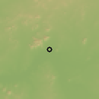 Shaded relief of the 60 km around Pitoa, drawn from the GMTED2010 grid