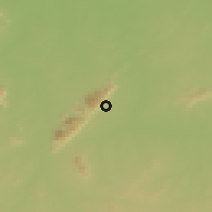Shaded relief of the 60 km around Tcholliré, drawn from the GMTED2010 grid