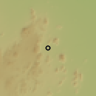 Shaded relief of the 60 km around Tokombéré, drawn from the GMTED2010 grid