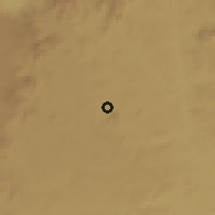 Shaded relief of the 60 km around Banyo, drawn from the GMTED2010 grid