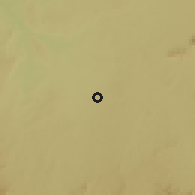 Shaded relief of the 60 km around Edzendouan, drawn from the GMTED2010 grid