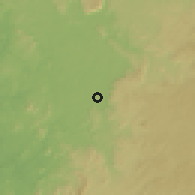 Shaded relief of the 60 km around Eséka, drawn from the GMTED2010 grid