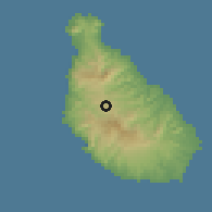 Shaded relief of the 59 km around Assomada, drawn from the GMTED2010 grid