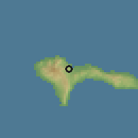 Shaded relief of the 59 km around Ribeira Brava, drawn from the GMTED2010 grid