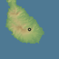 Shaded relief of the 59 km around São Domingos, drawn from the GMTED2010 grid