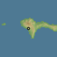 Shaded relief of the 59 km around Tarrafal do São Nicolau, drawn from the GMTED2010 grid
