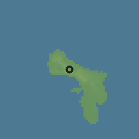 Shaded relief of the 60 km around Rincon, drawn from the GMTED2010 grid