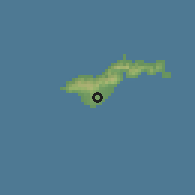 Shaded relief of the 59 km around Ili'ili, drawn from the GMTED2010 grid