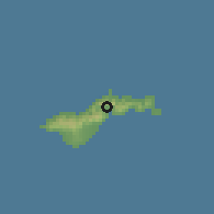 Shaded relief of the 59 km around Leloaloa, drawn from the GMTED2010 grid