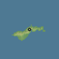 Shaded relief of the 59 km around Atu'u, drawn from the GMTED2010 grid