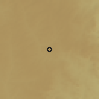 Shaded relief of the 60 km around Baboua, drawn from the GMTED2010 grid
