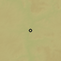 Shaded relief of the 60 km around Bambari, drawn from the GMTED2010 grid