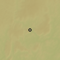 Shaded relief of the 60 km around Kembé, drawn from the GMTED2010 grid