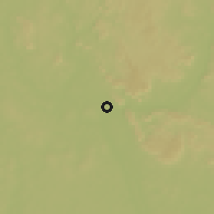 Shaded relief of the 60 km around Bangui, drawn from the GMTED2010 grid