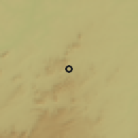 Shaded relief of the 60 km around Bol, drawn from the GMTED2010 grid