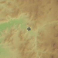 Shaded relief of the 57 km around Copiapó, drawn from the GMTED2010 grid