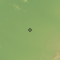 Shaded relief of the 55 km around Copihue, drawn from the GMTED2010 grid