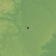 Shaded relief of the 53 km around Corte Alto, drawn from the GMTED2010 grid