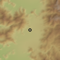 Shaded relief of the 55 km around Graneros, drawn from the GMTED2010 grid