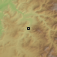 Shaded relief of the 56 km around Guatulame, drawn from the GMTED2010 grid