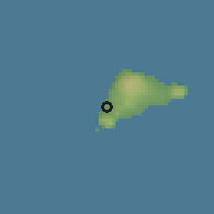 Shaded relief of the 57 km around Hanga Roa, drawn from the GMTED2010 grid