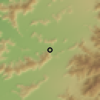 Shaded relief of the 55 km around Barreales-El Tambo, drawn from the GMTED2010 grid