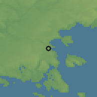 Shaded relief of the 53 km around Ilque, drawn from the GMTED2010 grid