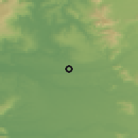 Shaded relief of the 54 km around Labranza, drawn from the GMTED2010 grid