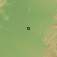 Shaded relief of the 55 km around Miraflores, drawn from the GMTED2010 grid