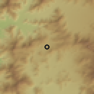 Shaded relief of the 55 km around Montenegro, drawn from the GMTED2010 grid