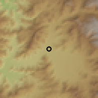 Shaded relief of the 56 km around Algarrobal-Punta el Olivio, drawn from the GMTED2010 grid
